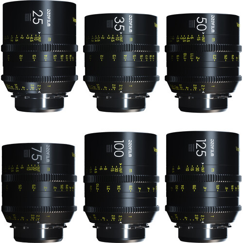 DZOFilm VESPID 6-Lens Kit｜PL Mount 定焦電影鏡頭套裝