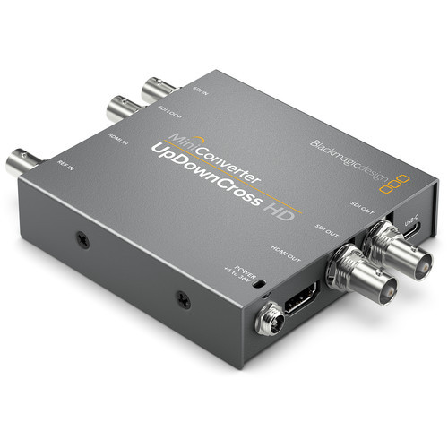 使用Blackmagic Design的Mini Converter UpDownCross HD可以在任何SD和HD視頻格式之間自動交叉轉換，並支持高達1080p60的信號。