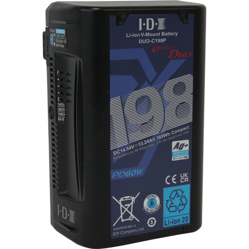 IDX DUO-C198P 193Wh High-Load Li-Ion V-Mount電池