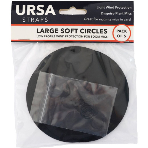 Large Soft Circles Pack of 5 Black｜大軟圓圈 5 件裝